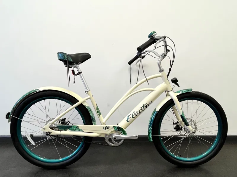 EX-DISPLAY Electra Bali Cruiser Go! Step Thru Medium Electric Hybrid Bike 2023 in Beige